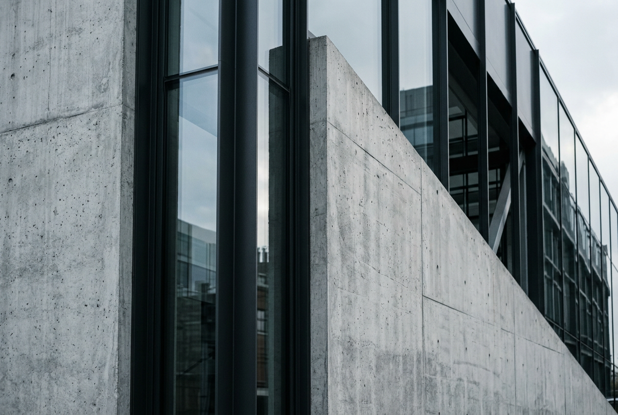 Klare architektonische Linien als Sinnbild für strukturierte Rechtsberatung